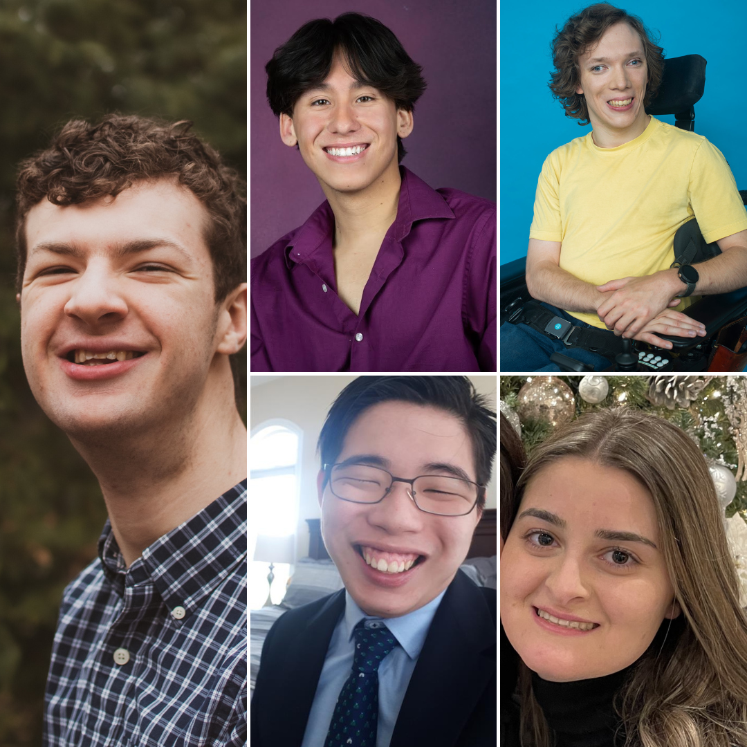 The Five EKO scholars are smiling for headshots in separate photos