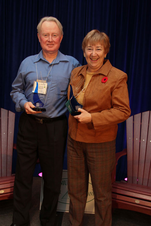 Stephen Swatridge (left) and Anne Huot (right)