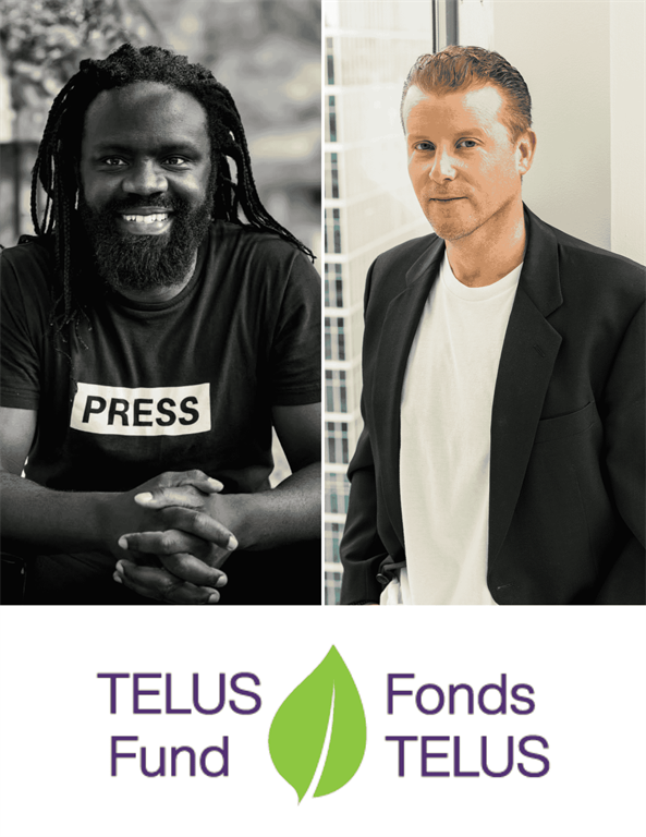 Moses Latigo Odida and Bannister Bergen are posing for side-by-side headshots.